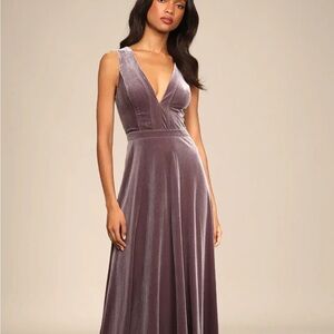 Lulu's Mauve Maxi Dress